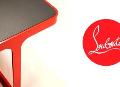 red soles, red frame.