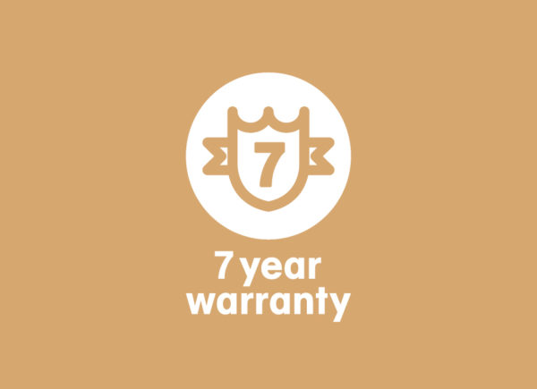Warranty extending to 7 years
