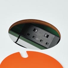 RAL powder coated Dot Power Port