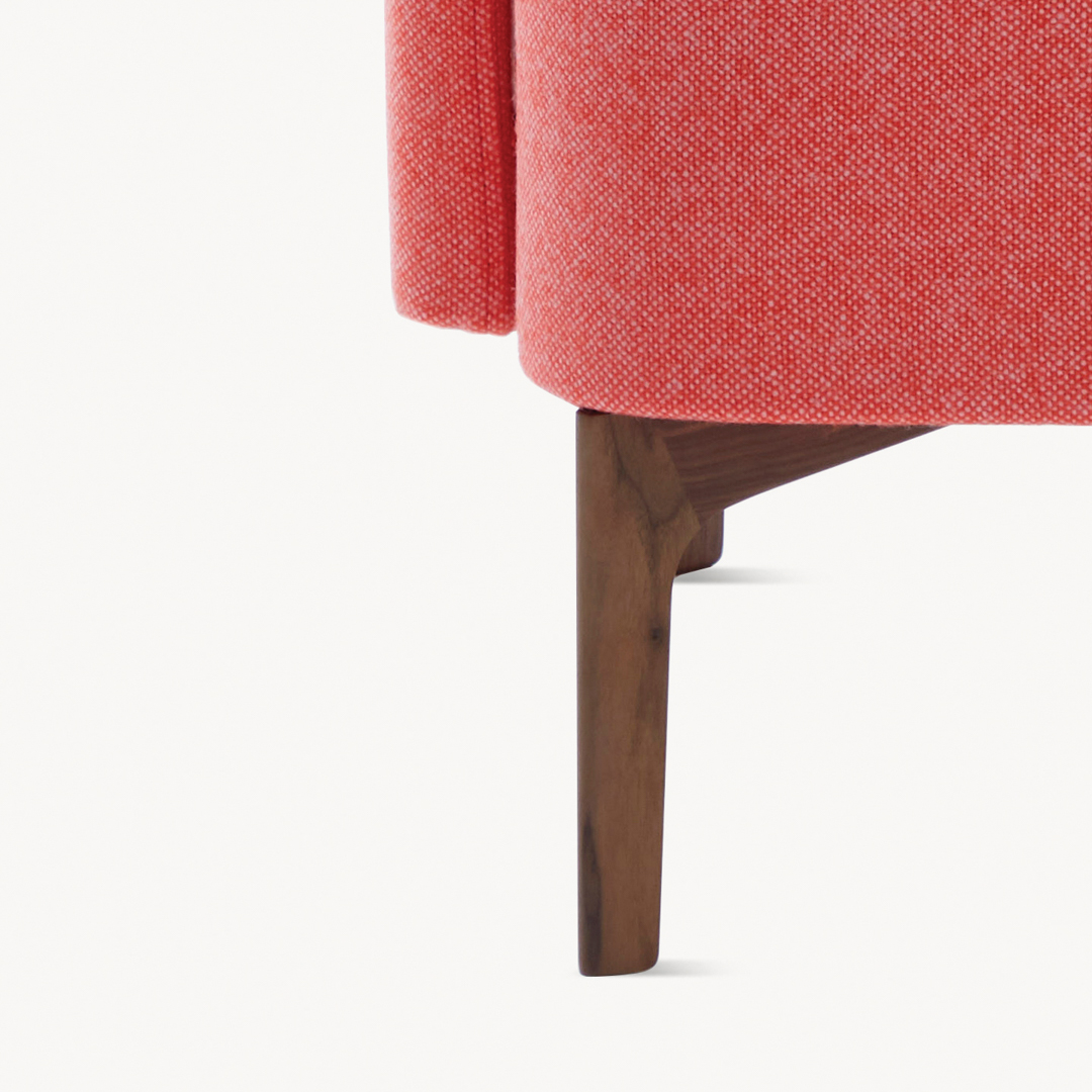Solid walnut legs